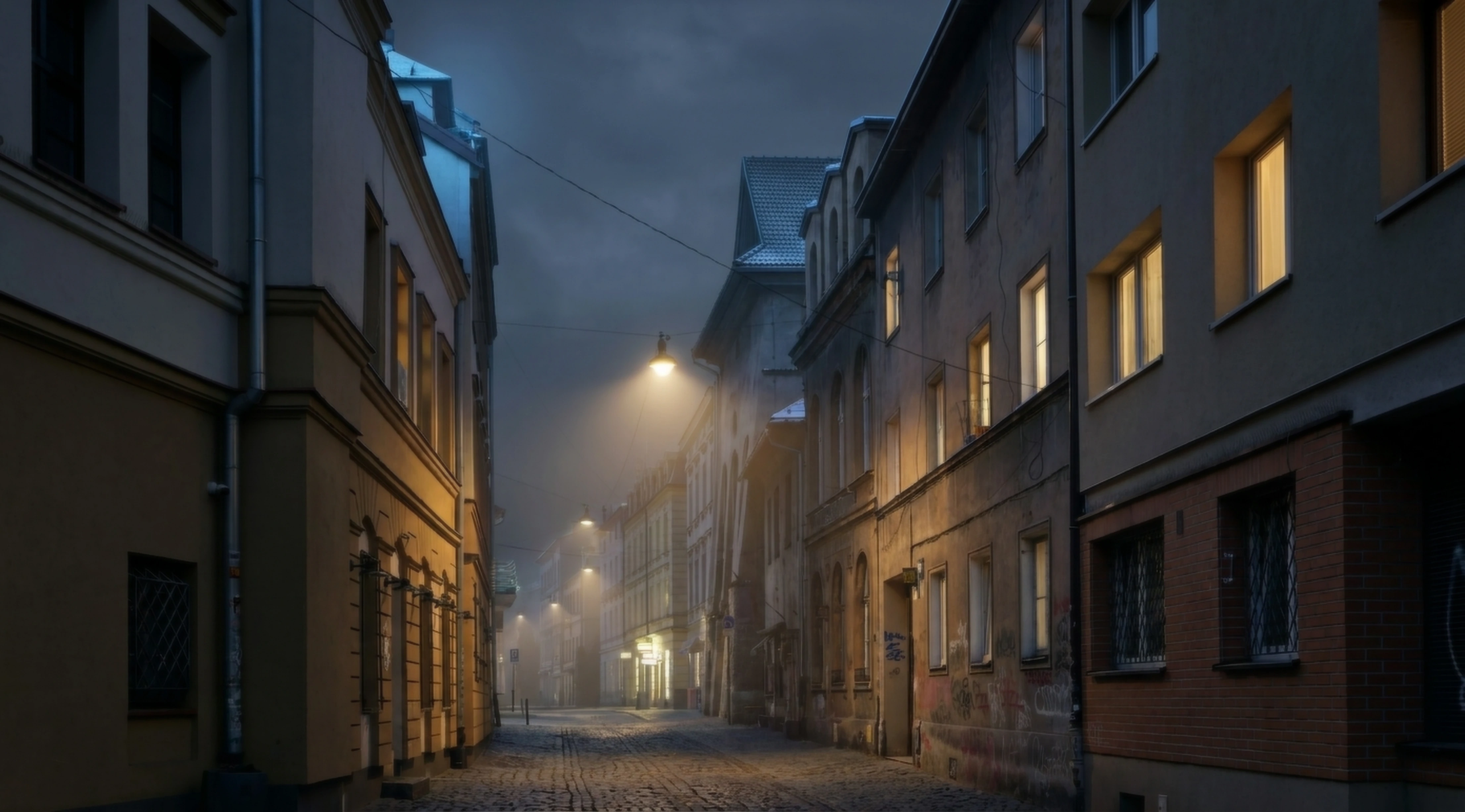 Ulica Józefa na Kazimierzu nocą
